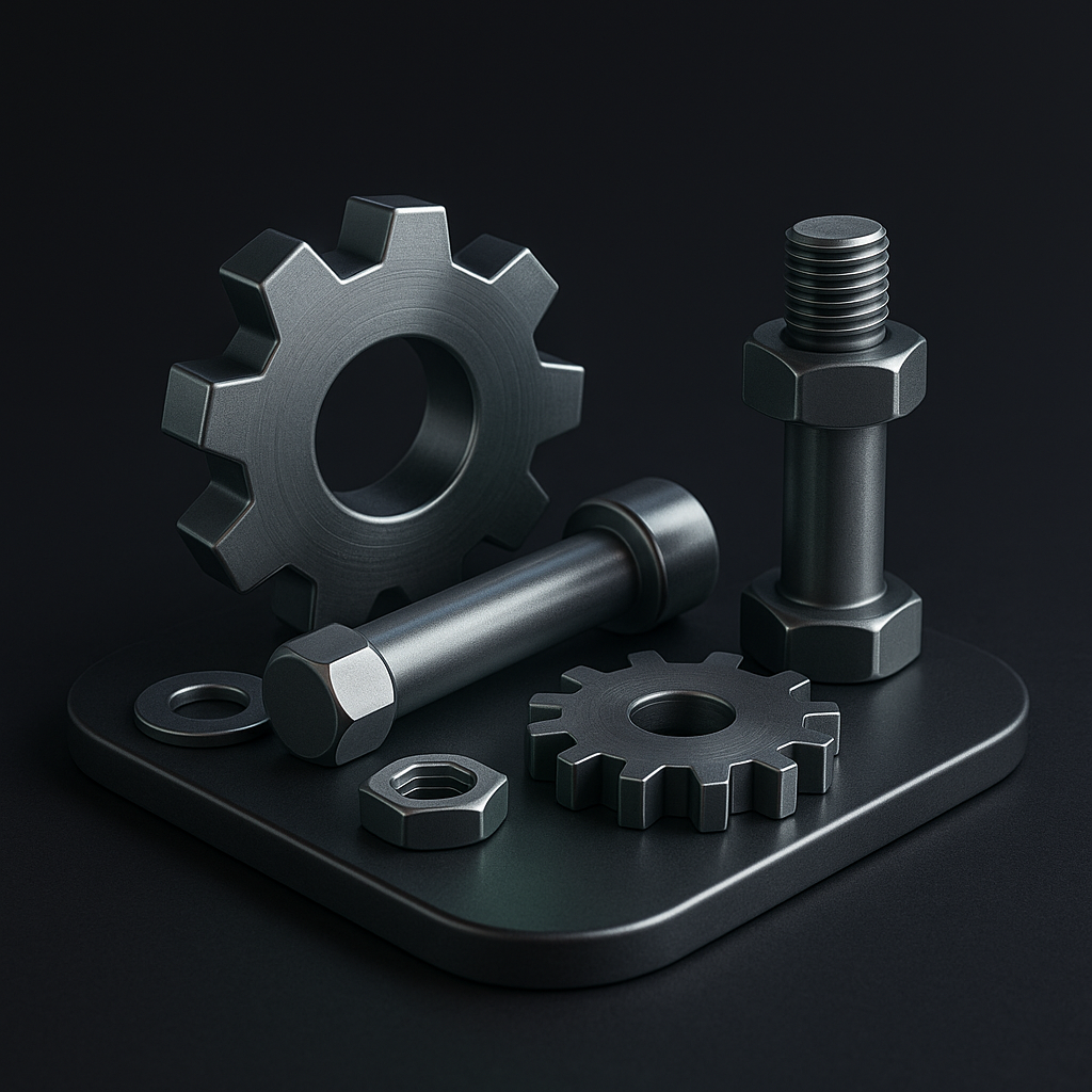 Ikona konfiguracji druku 3D — wybór materiału, koloru i dokładności druku w 3DF Studio